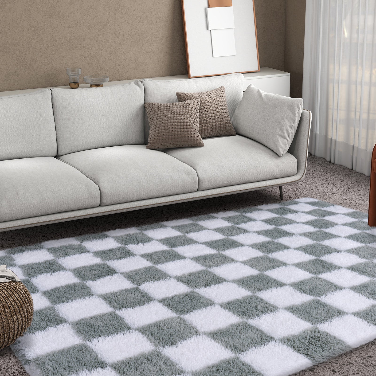 5x7ft Area Rugs for Bedroom, Soft Fluffy Shaggy Rug for Living Room Kids Room Home Decor