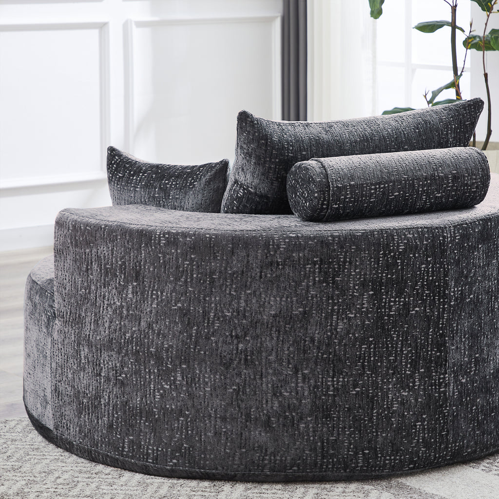 Cozy Fluffy Sleeper Chair Comfortable Single Sofa for Home Lounge and Projection Room