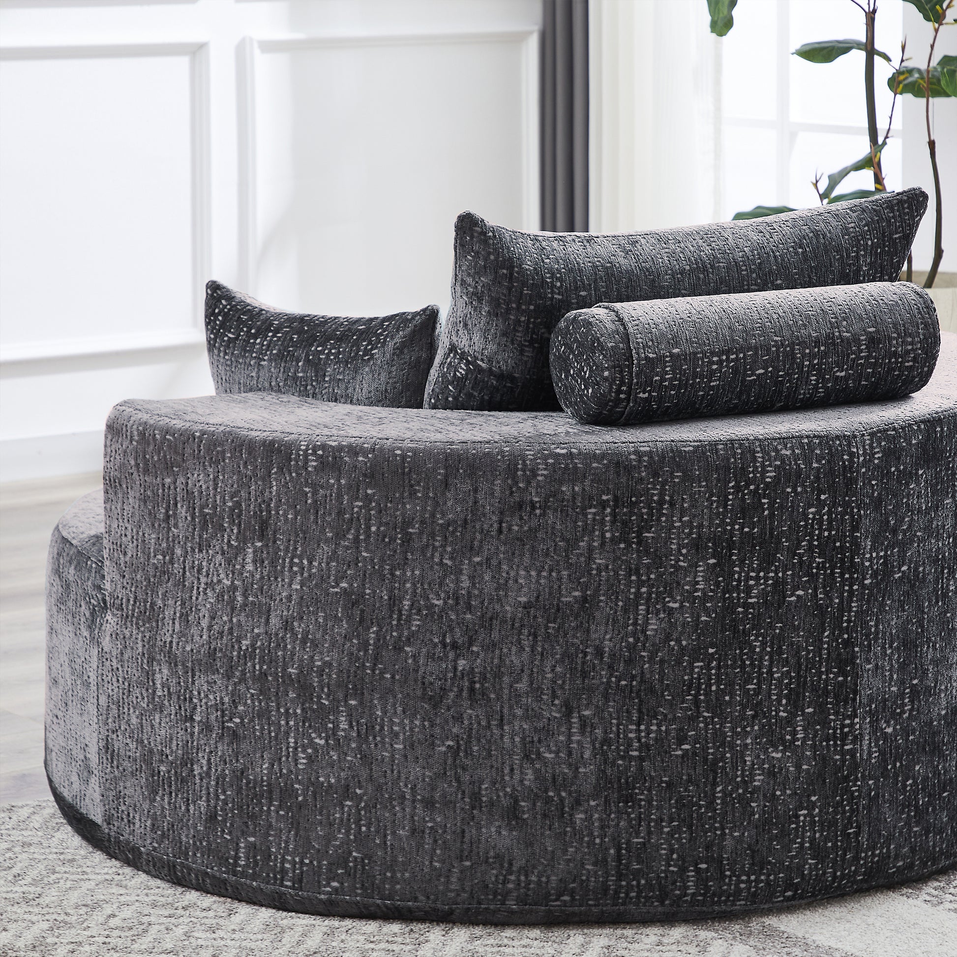 Cozy Fluffy Sleeper Chair Comfortable Single Sofa for Home Lounge and Projection Room