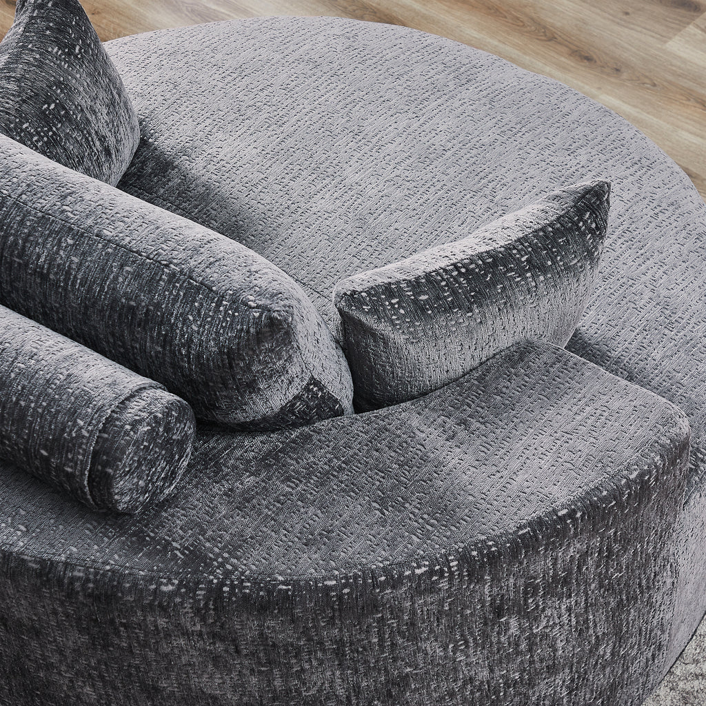 Cozy Fluffy Sleeper Chair Comfortable Single Sofa for Home Lounge and Projection Room
