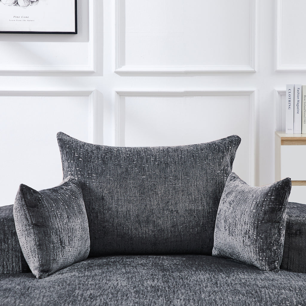 Cozy Fluffy Sleeper Chair Comfortable Single Sofa for Home Lounge and Projection Room