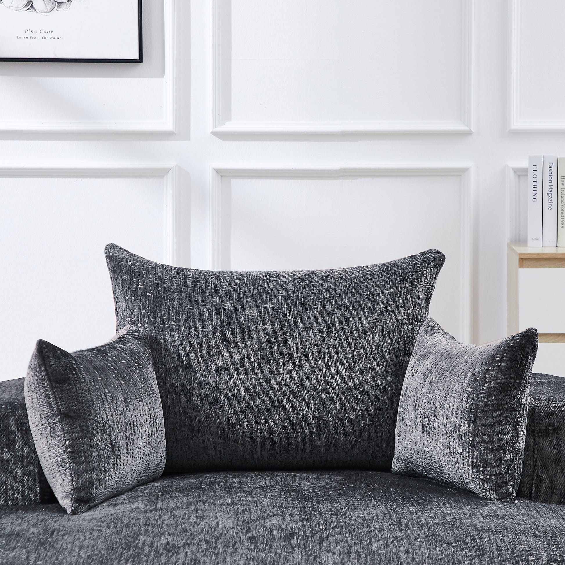 Cozy Fluffy Sleeper Chair Comfortable Single Sofa for Home Lounge and Projection Room