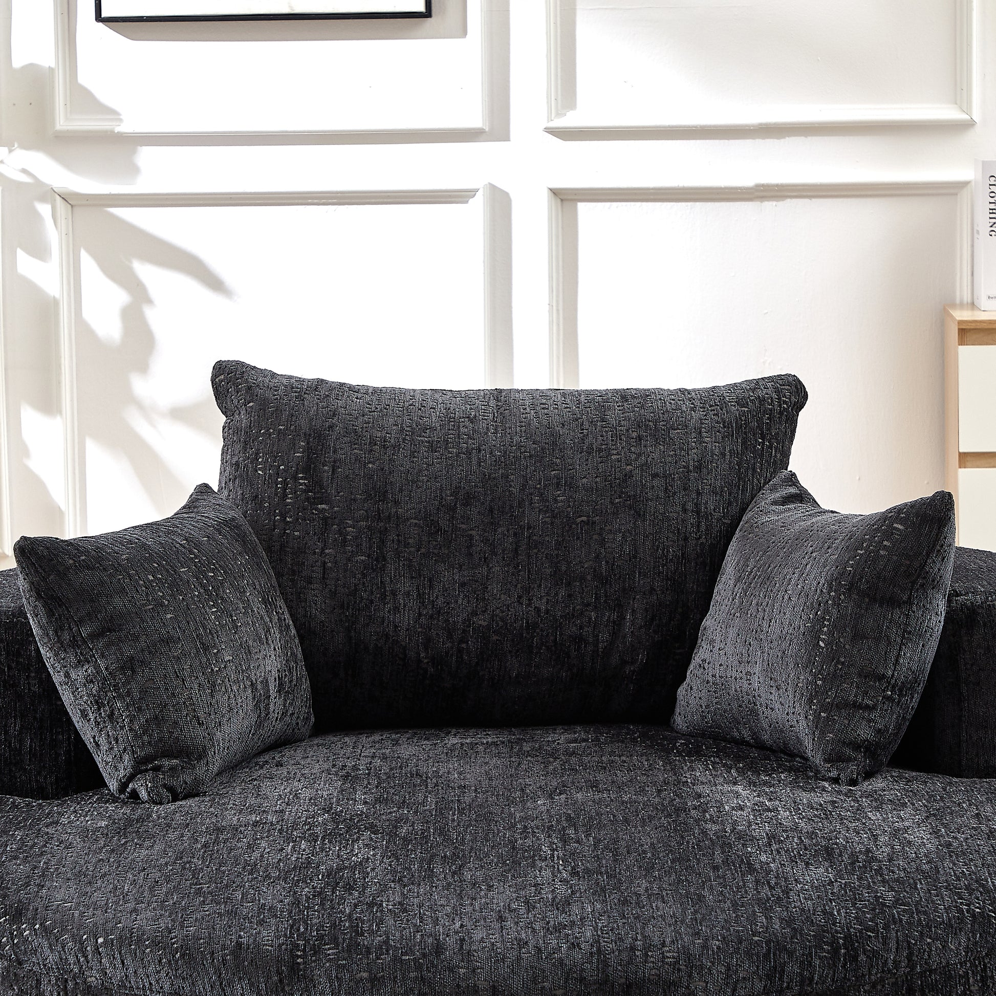 Soft Fabric Sleeper Chair Stylish Modern Single Sofa for Living Room Bedroom and Lounge