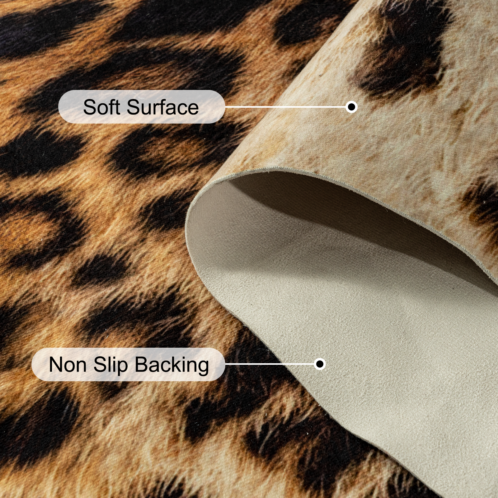 Faux Cowhide Rug 61x74.8 Inch, Western Animal Skin Carpet for Living Room Bedroom, Cowboy Cowgirl Home Decor