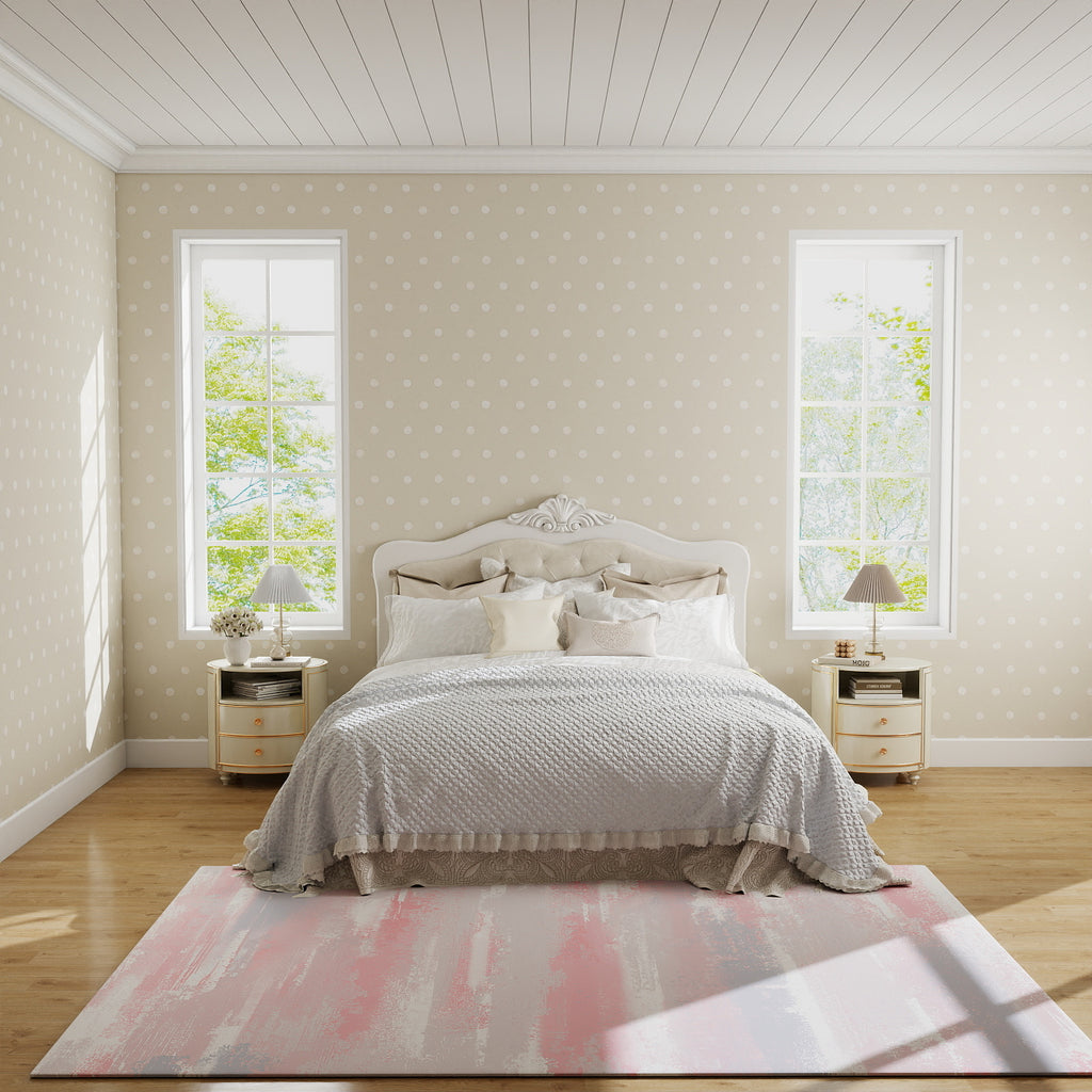 5x7ft Washable Abstract Print Area Rug, Thin Distressed Non-Slip Carpet for Living Room Bedroom, Kitchen Dining Room Decor