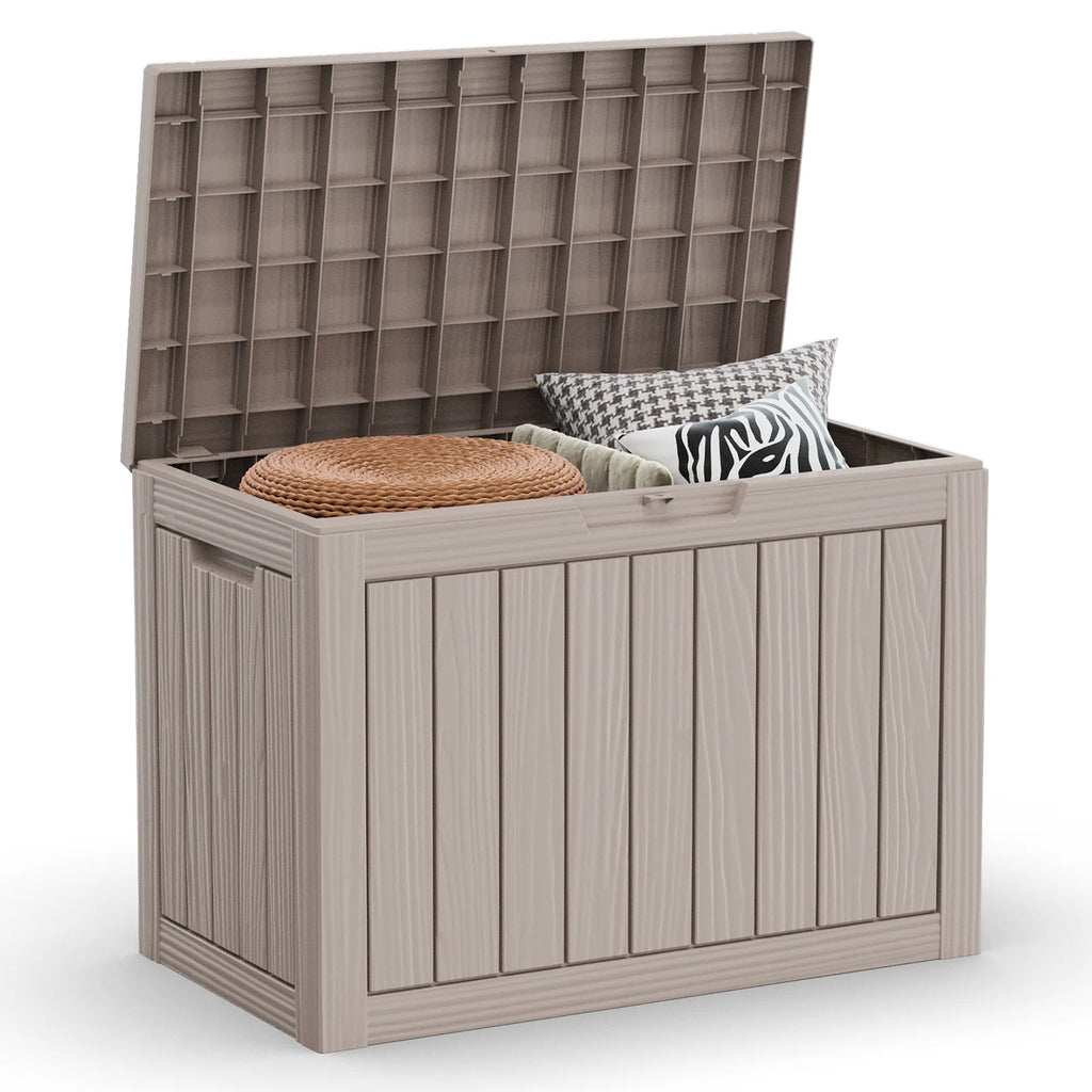 Chic Crate - 45 Gallon Water Resistant Resin Lockable Deck Box