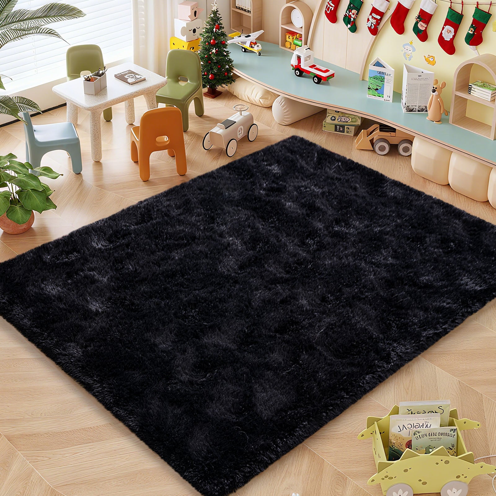 Area Rugs for Living Room Bedroom, Non-Slip Fluffy Soft Shag Carpet for Kids Home Dorm Decor