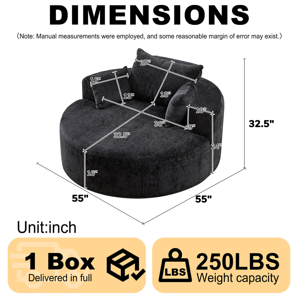 Soft Fabric Sleeper Chair Stylish Modern Single Sofa for Living Room Bedroom and Lounge