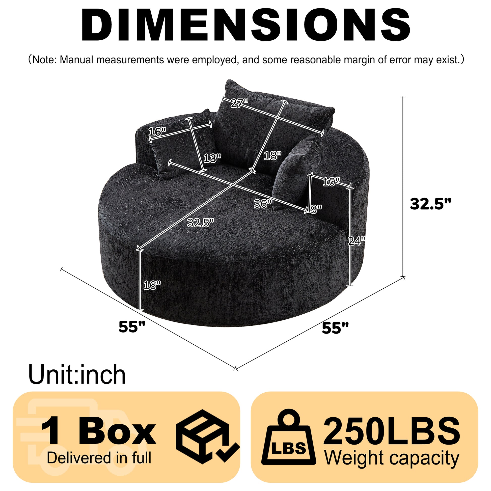 Soft Fabric Sleeper Chair Stylish Modern Single Sofa for Living Room Bedroom and Lounge