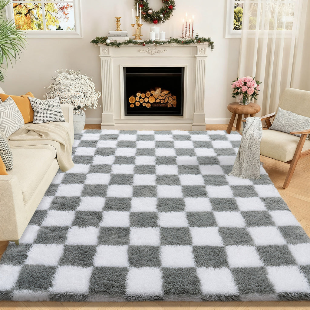 5x7ft Area Rugs for Bedroom, Soft Fluffy Shaggy Rug for Living Room Kids Room Home Decor