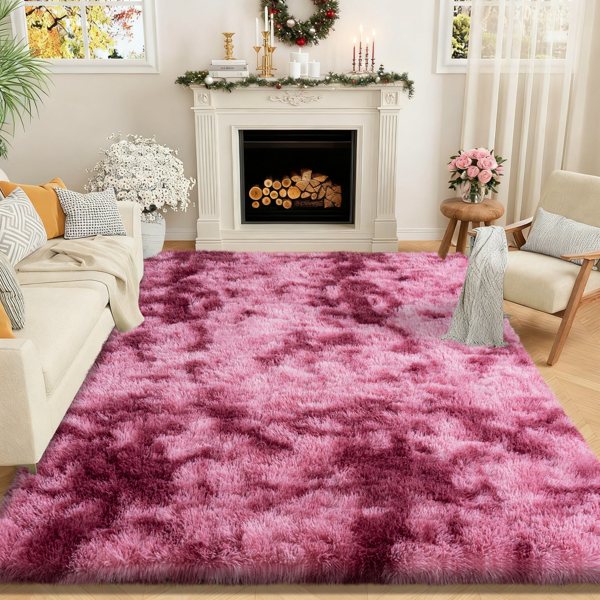 Super Soft Shaggy Rugs Fluffy Carpet, Modern Plush Area Rug for Living Room Bedroom Kids Room