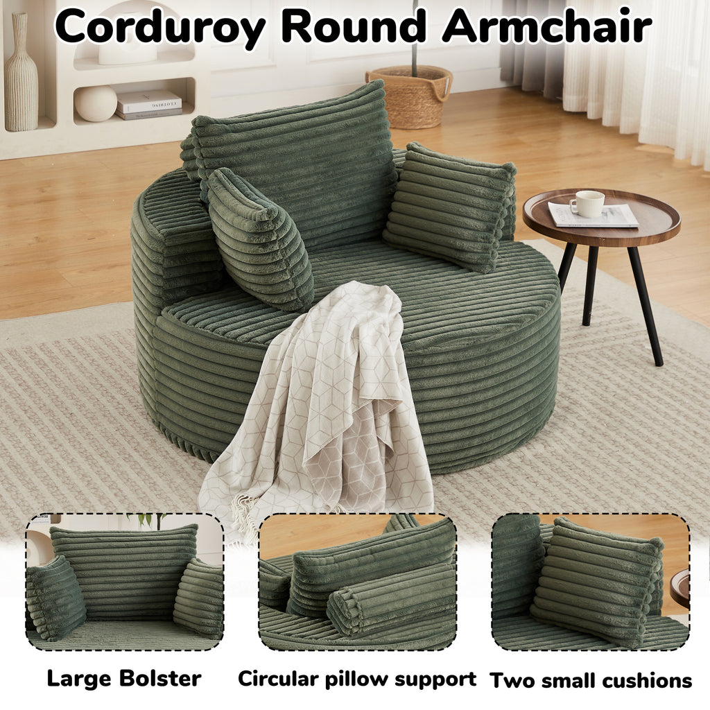 Ultra Soft Fluffy Sleeper Chair Comfort Single Sofa for Living Room Bedroom and Lounge