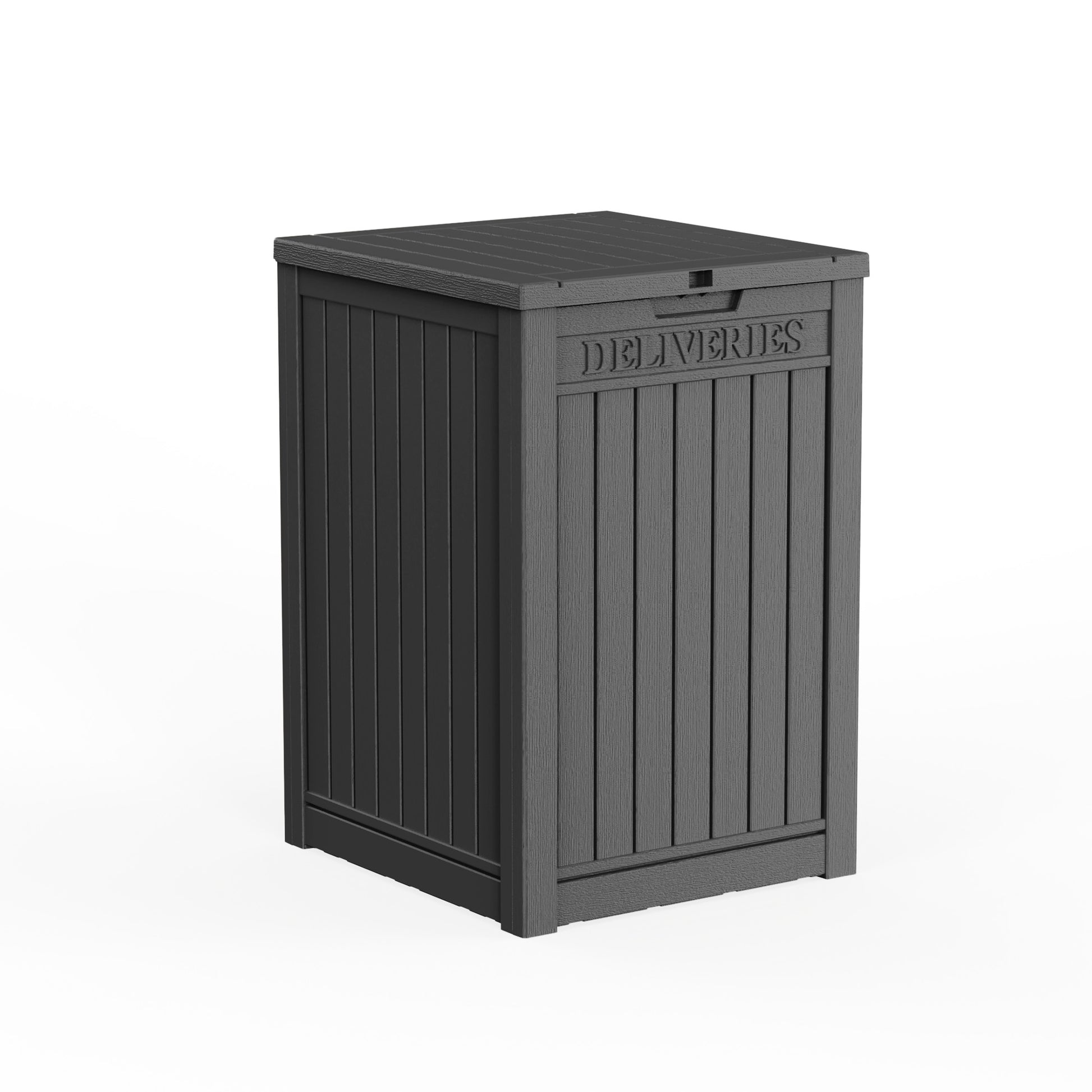 Large Package Delivery Box,Waterproof Deck Box for Porch & Patio,Lockable Resin Outdoor Storage Box