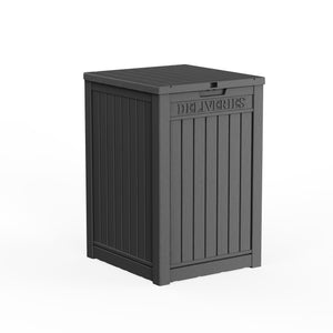 Large Package Delivery Box,Waterproof Deck Box for Porch & Patio,Lockable Resin Outdoor Storage Box