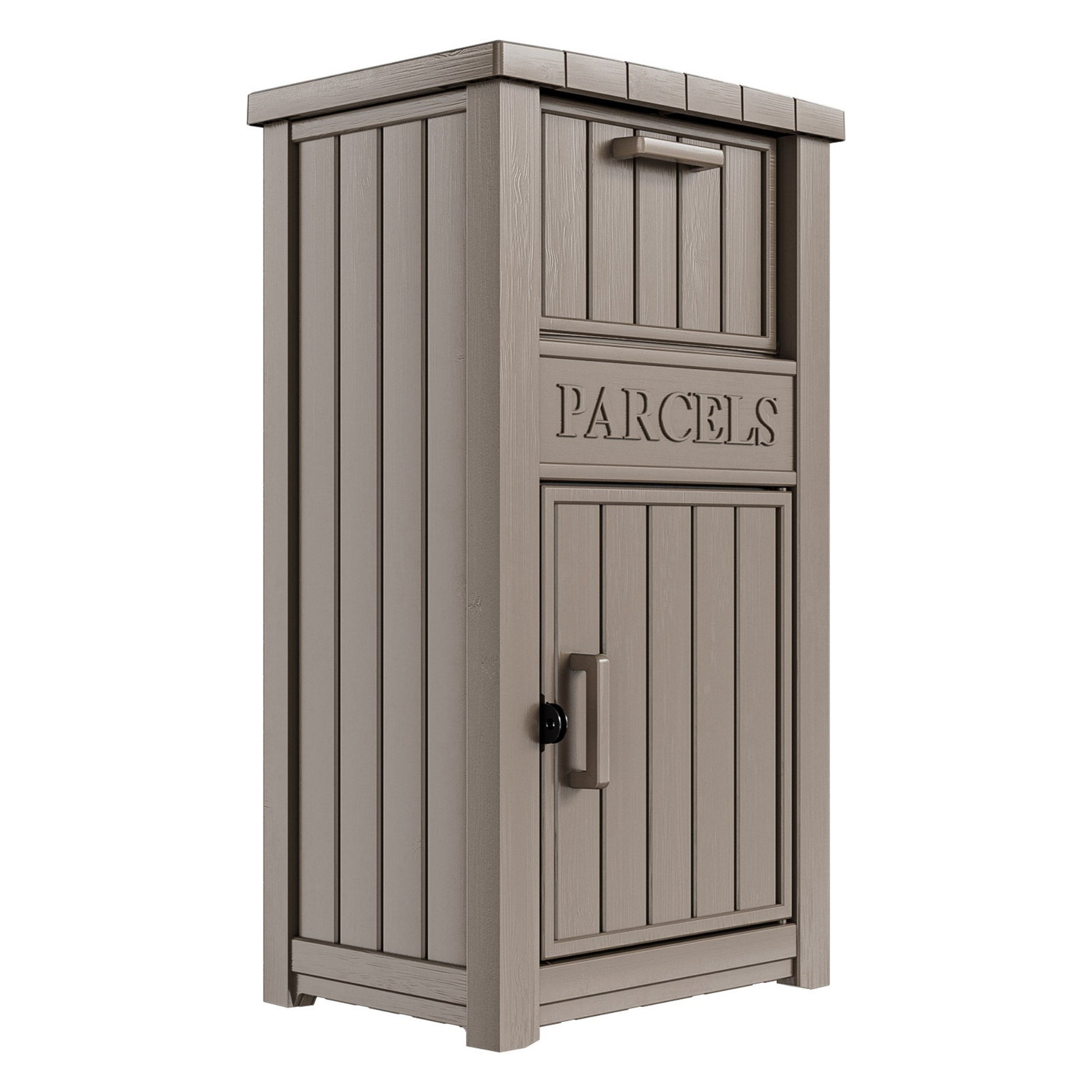 Large Package Delivery Box,Waterproof Deck Box for Porch & Patio,Lockable Resin Outdoor Storage Box
