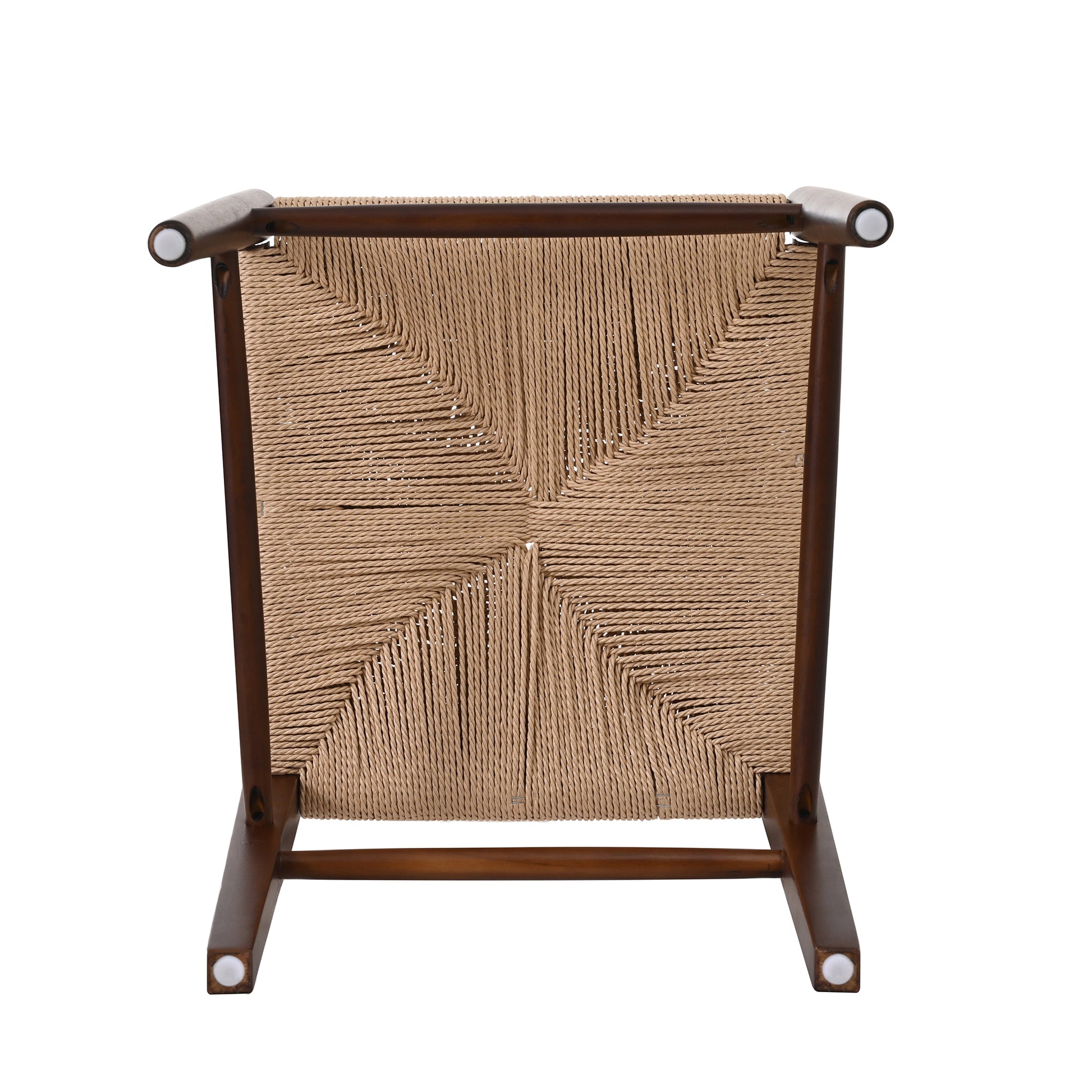 Modern Farmhouse Dining Chairs with Hand-Woven Paper Cord Seat & Wood Frame (Set of 2)