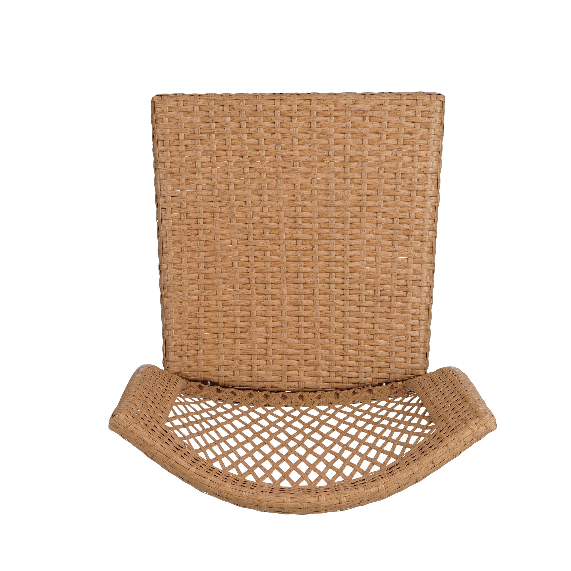 Outdoor Stacking Side Chairs Set of 2 All-Weather Patio Dining Chairs for Garden