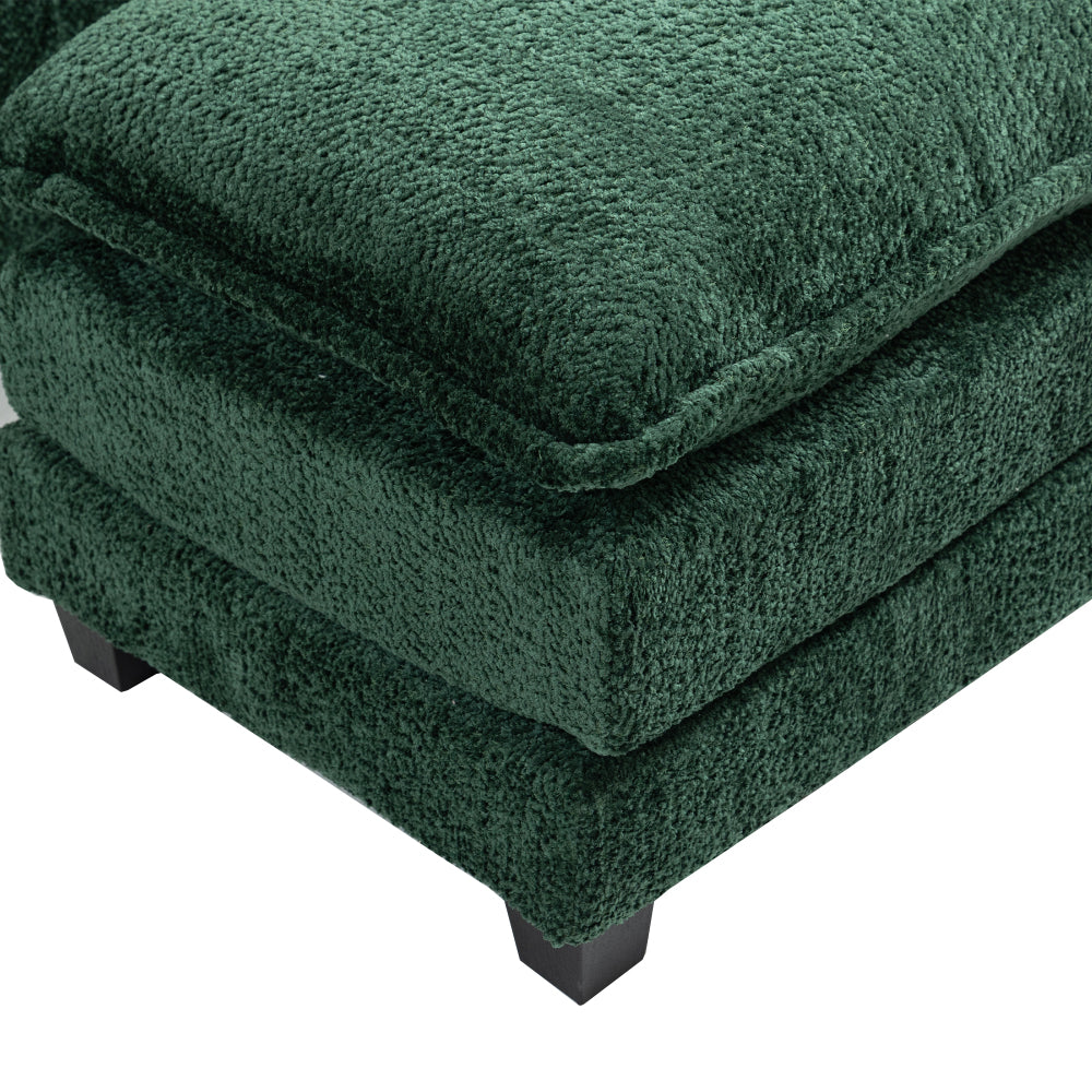 Chic Crate - 55.32*39.76" Oversized Sofa Indoor,Portable ottoman,Boucle Single Sofa Bed with Wider seat,Double deep cushion,Strong wrapping of thick armrests for Living Room,Bedroom.3 Colors.