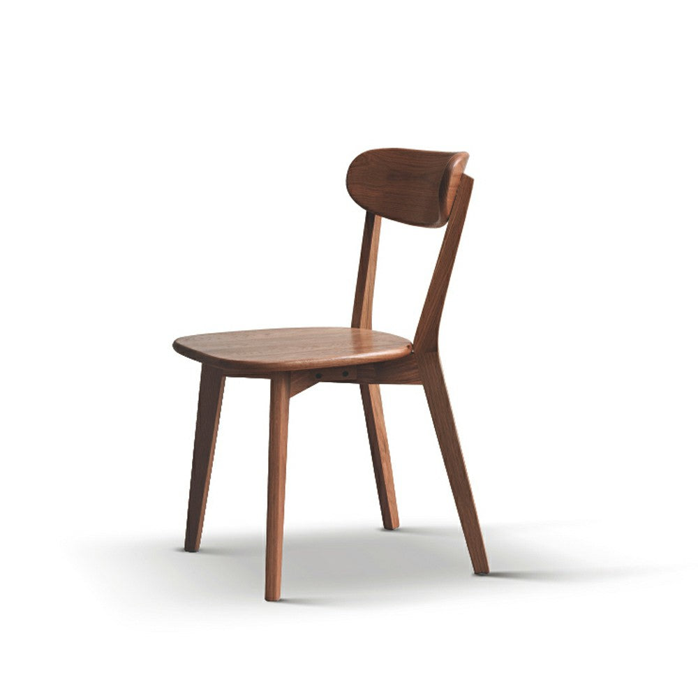 Rustic Solid Oak Wood Dining Chair Natural Kitchen Seat 46.5x54x80cm