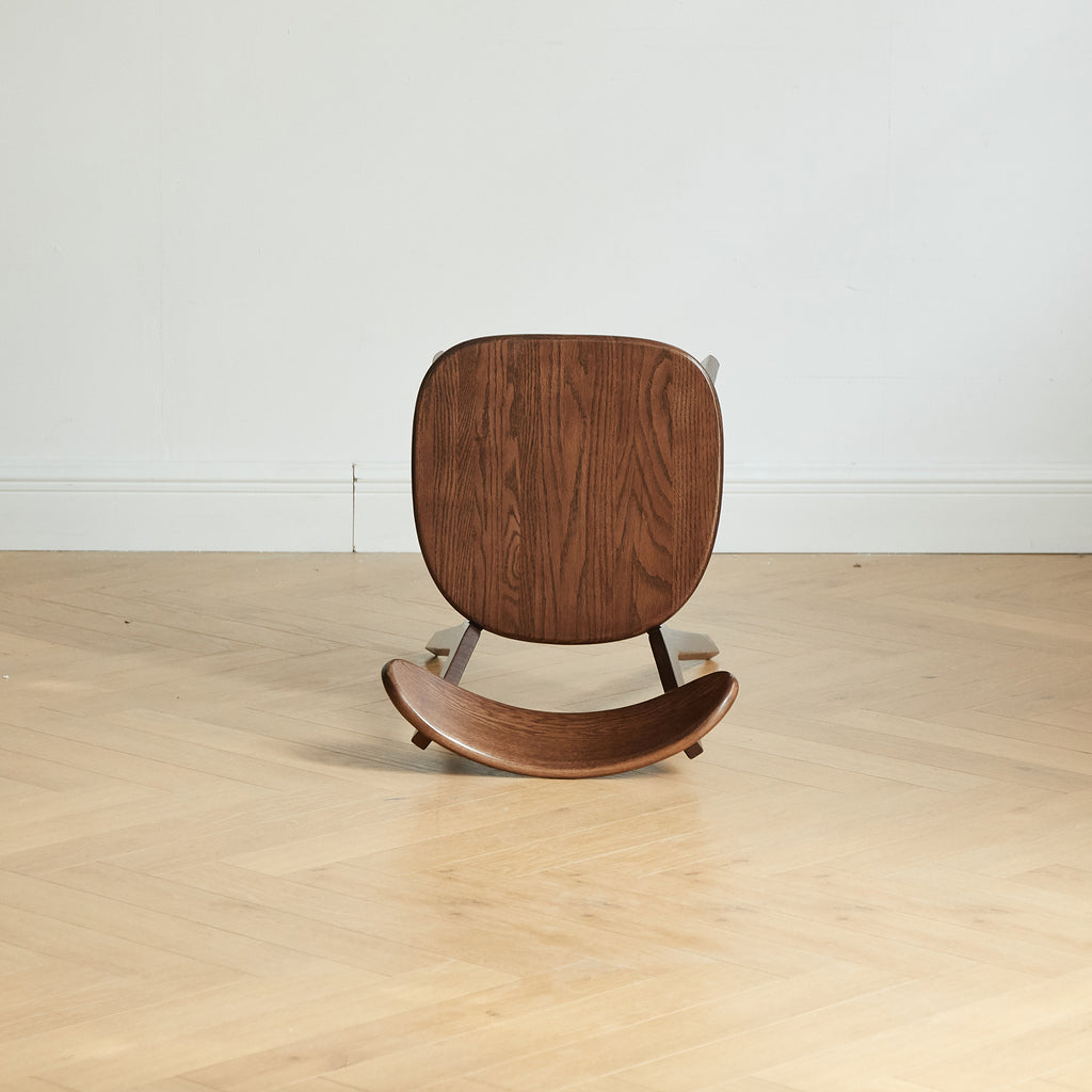 Rustic Solid Oak Wood Dining Chair Natural Kitchen Seat 46.5x54x80cm