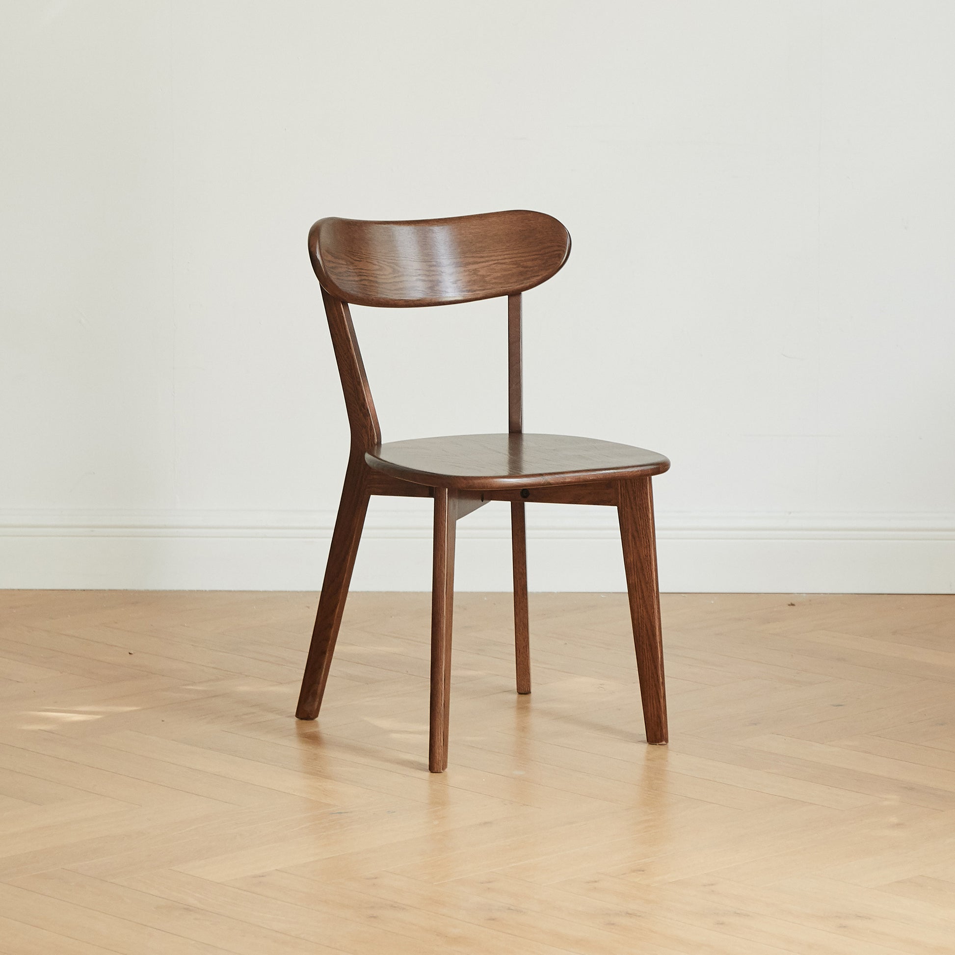 Rustic Solid Oak Wood Dining Chair Natural Kitchen Seat 46.5x54x80cm