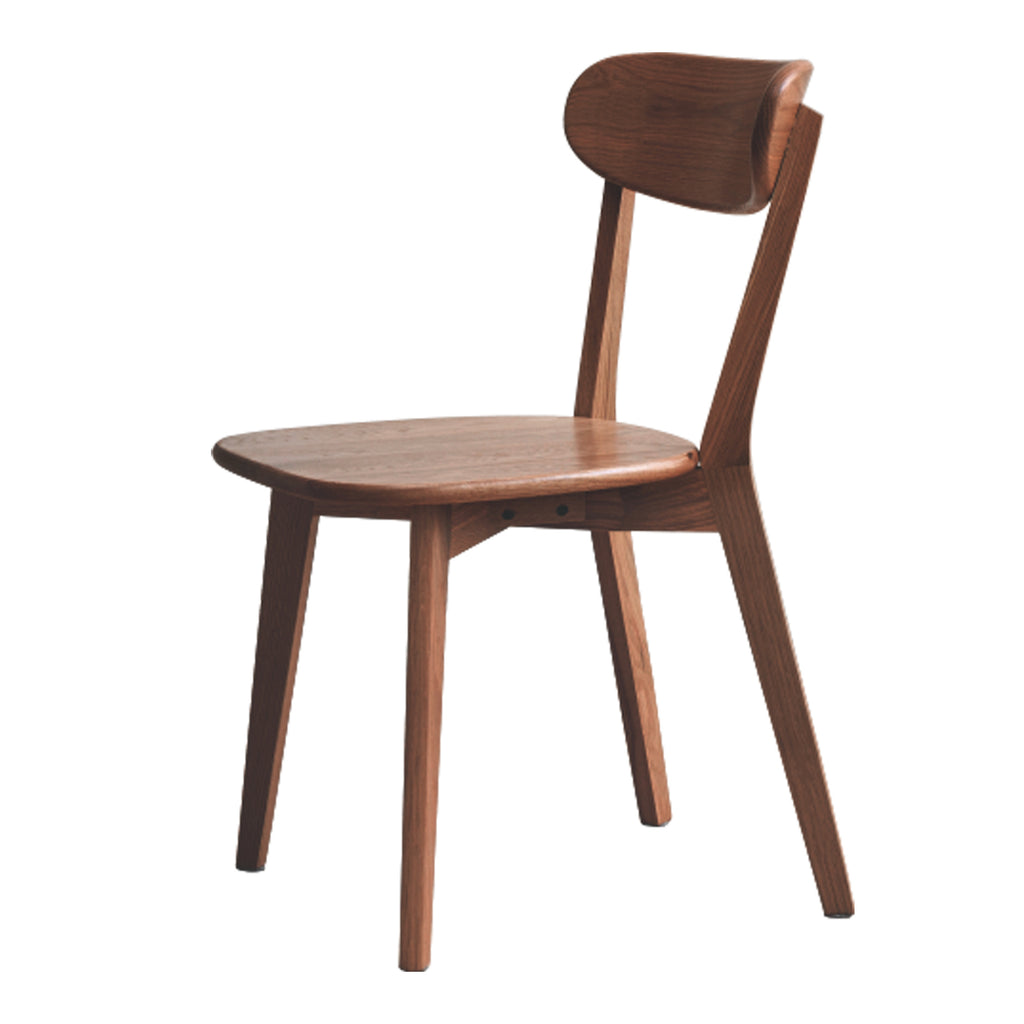 Rustic Solid Oak Wood Dining Chair Natural Kitchen Seat 46.5x54x80cm