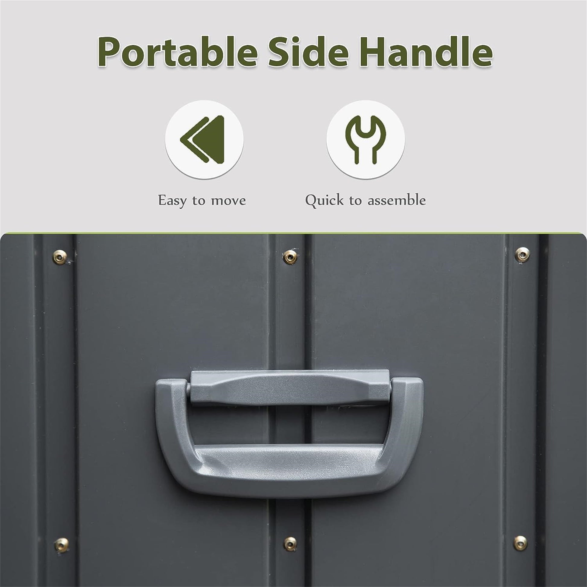 100 Gallon Patio Steel Storage Deck Box, Waterproof Lockable Bin for Cushions, Pillows & Tools