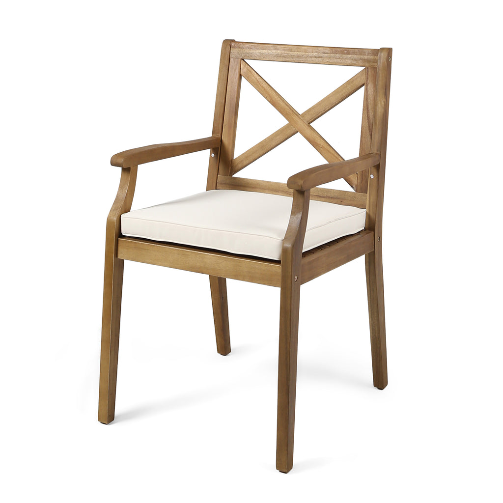 Outdoor Wicker Dining Chairs Set of 2 All-Weather Patio Chairs for Garden