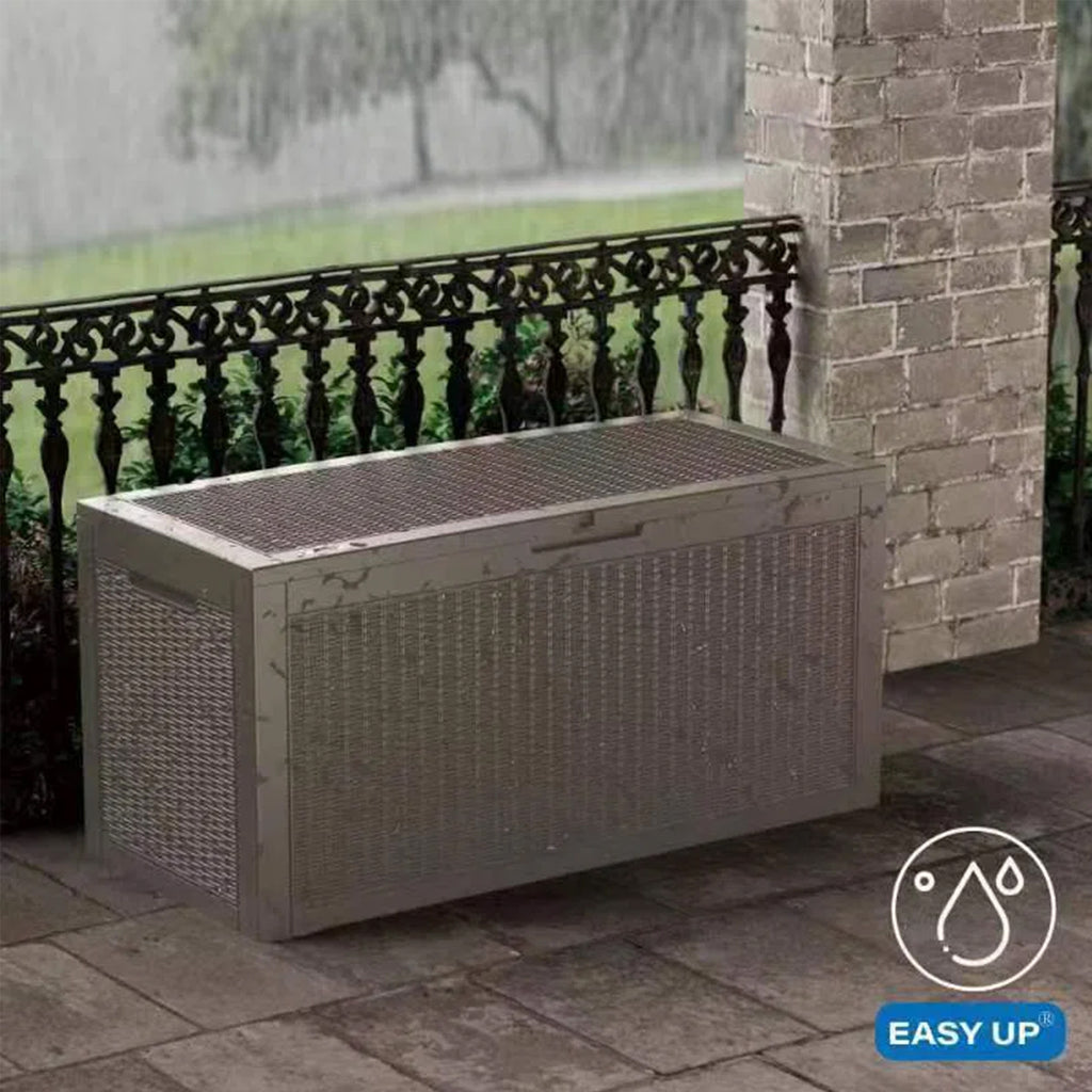 Chic Crate - 100 Gallon Water Resistant Resin Lockable Deck Box