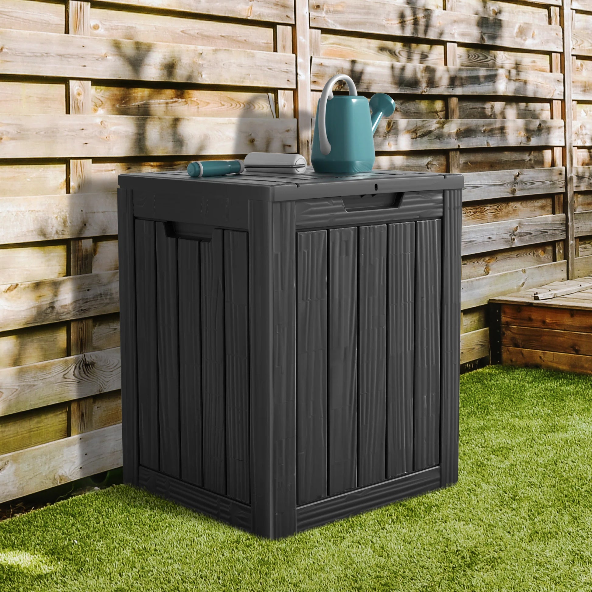 Chic Crate - 18.11'' W 28 Gallons Water Resistant Resin Lockable Deck Box