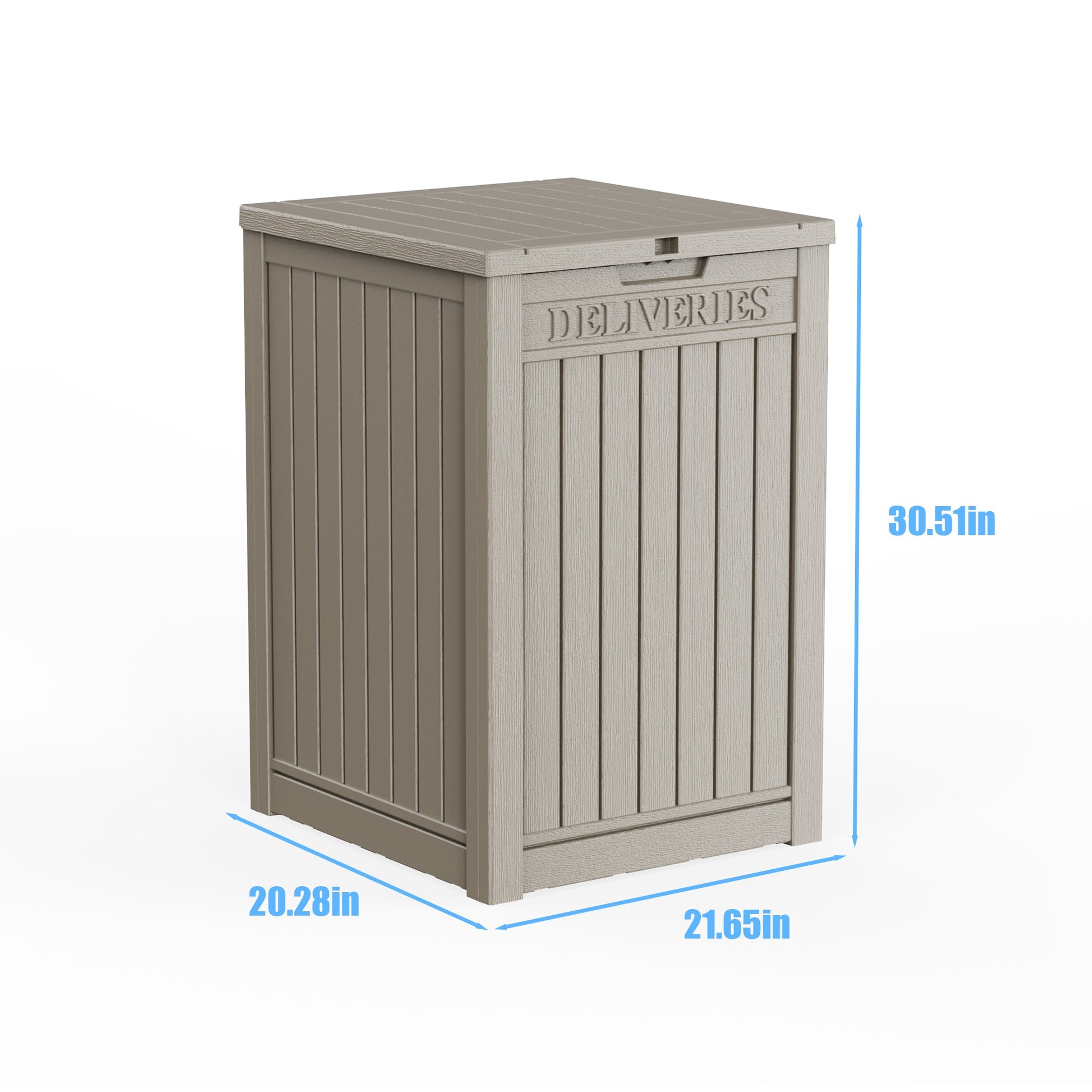 Large Package Delivery Box,Waterproof Deck Box for Porch & Patio,Lockable Resin Outdoor Storage Box
