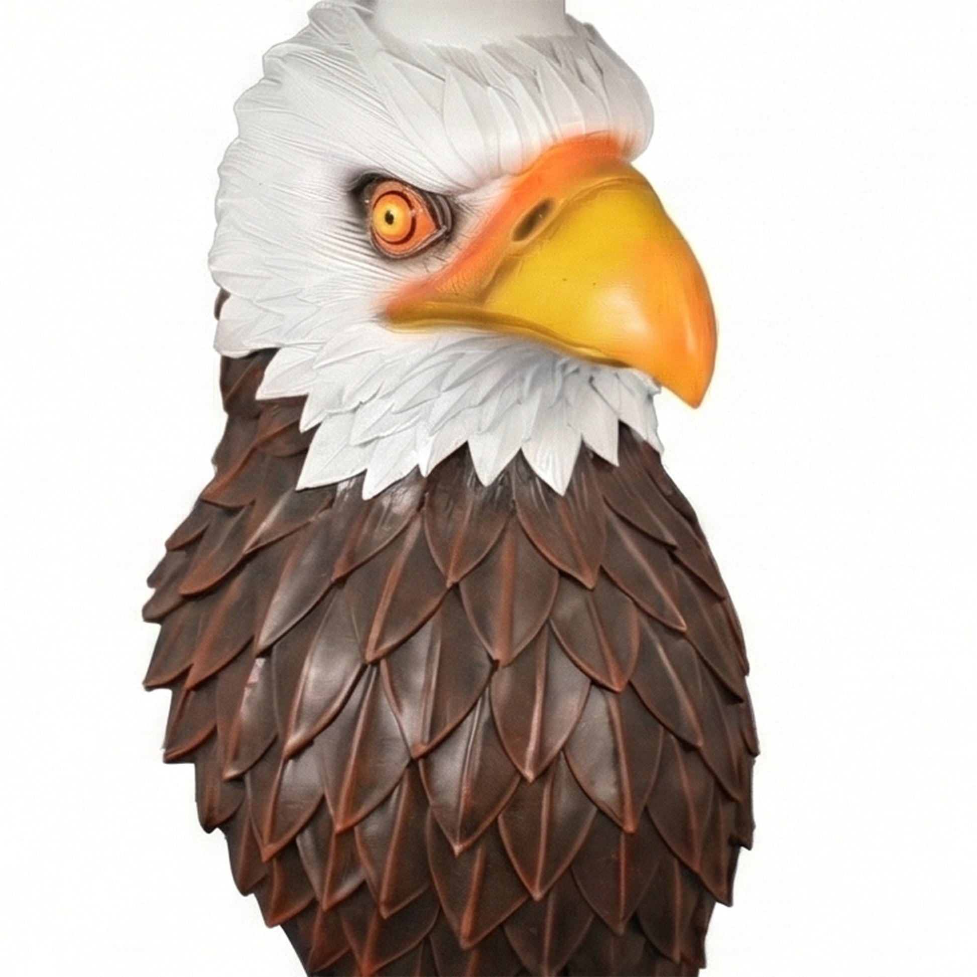 Eagle Head Accent Table, Animal Statue End Table for Living Room Home Decor