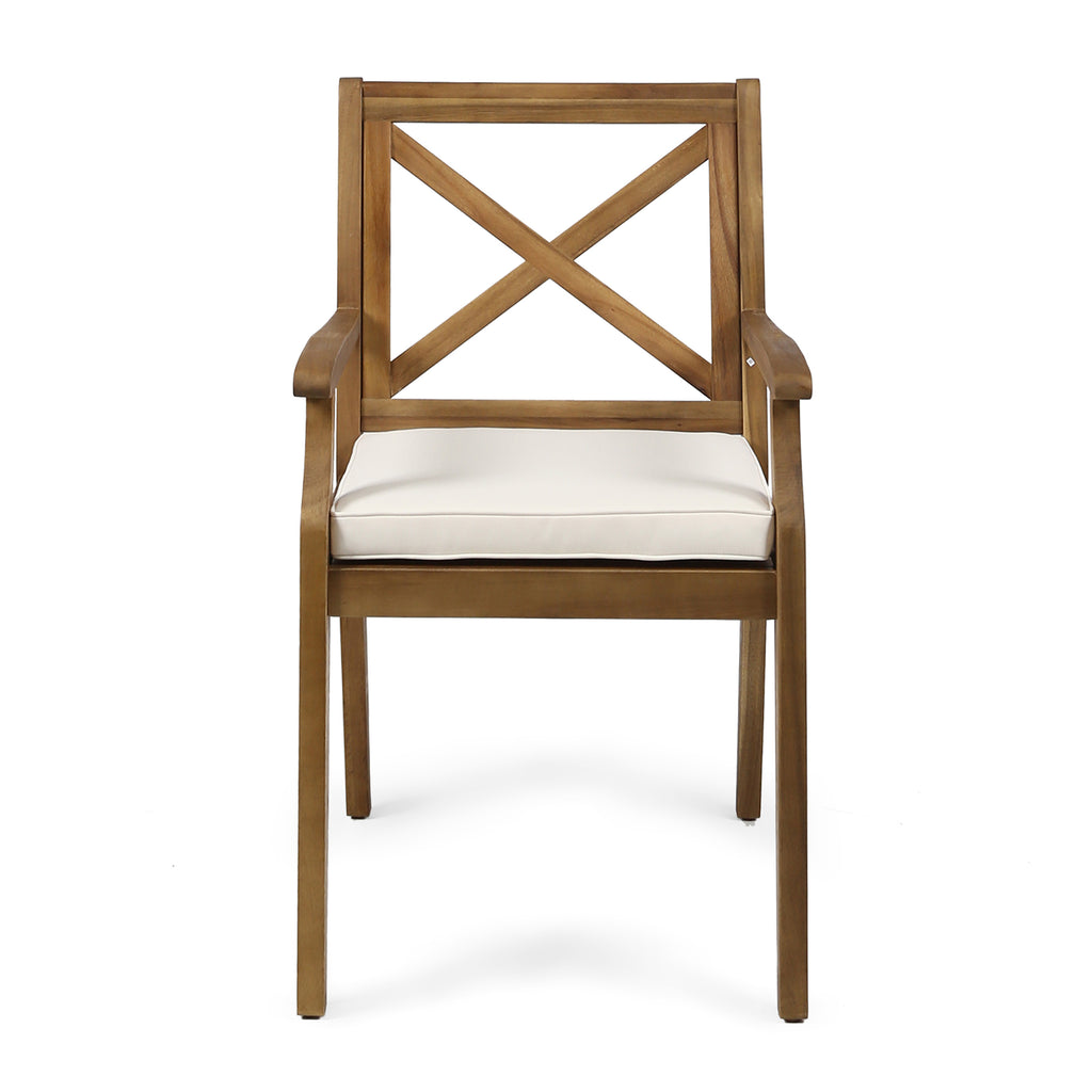 Outdoor Wicker Dining Chairs Set of 2 All-Weather Patio Chairs for Garden