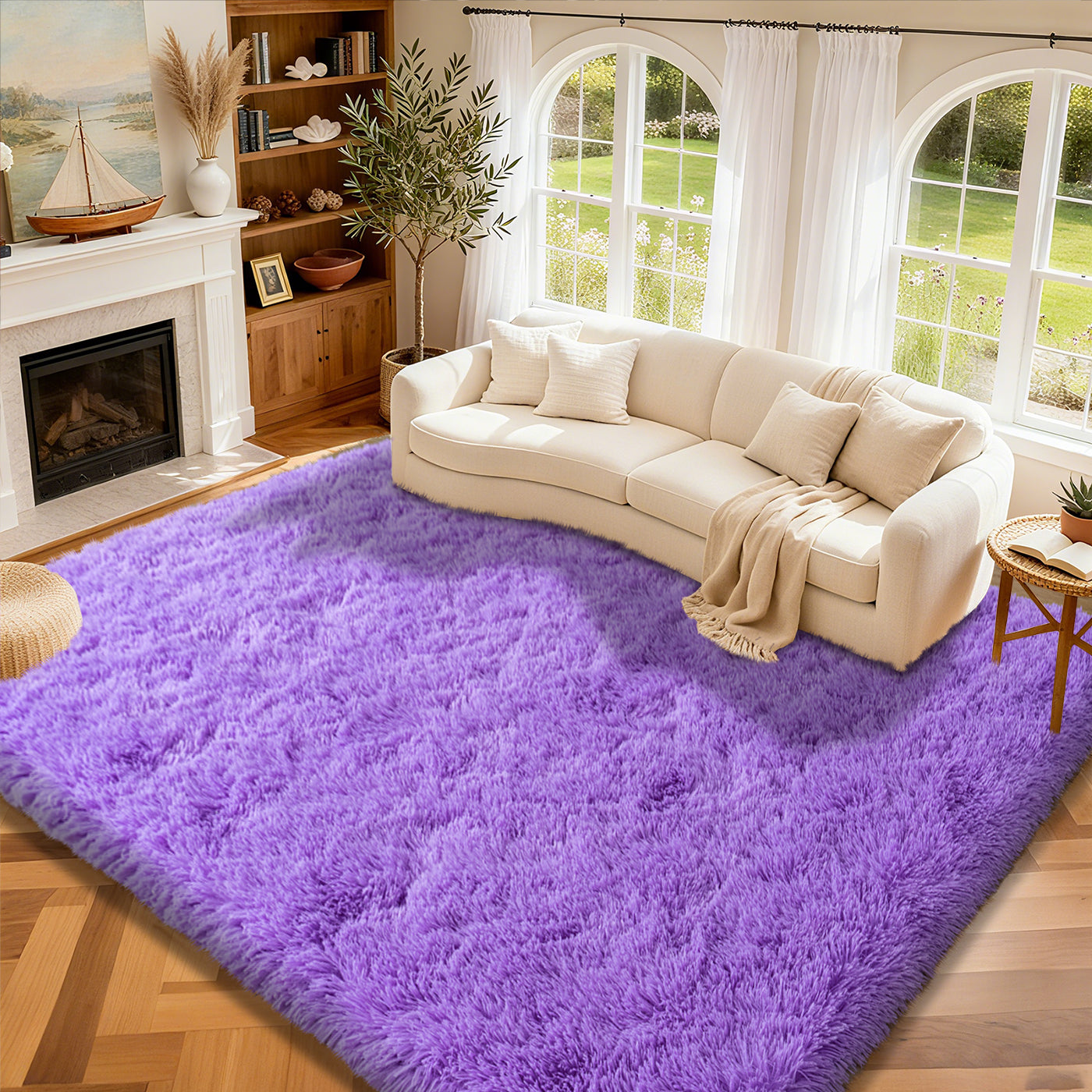 Super Soft Shaggy Rugs Fluffy Carpet, Modern Plush Area Rug for Living Room Bedroom Kids Room
