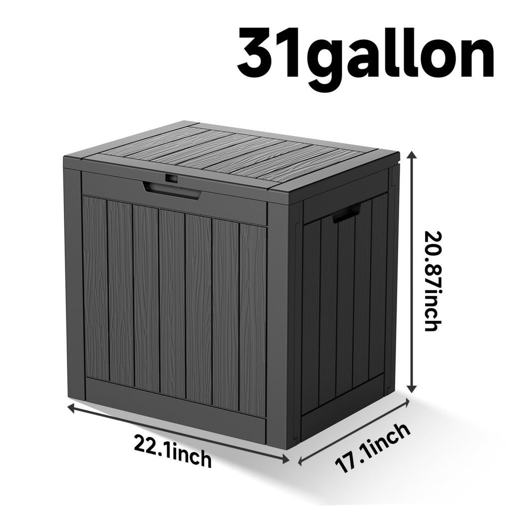 Water Resistant Resin Lockable Deck Box