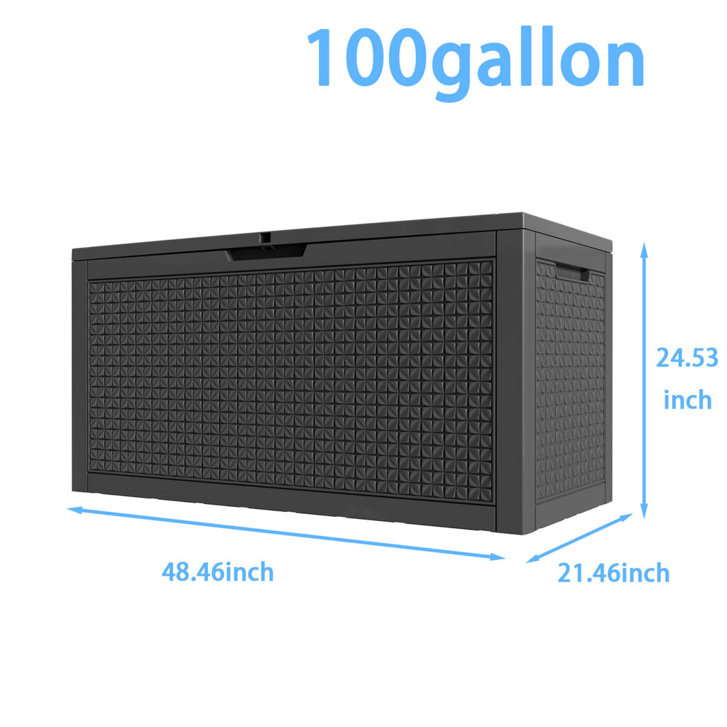 Water Resistant Resin Lockable Deck Box