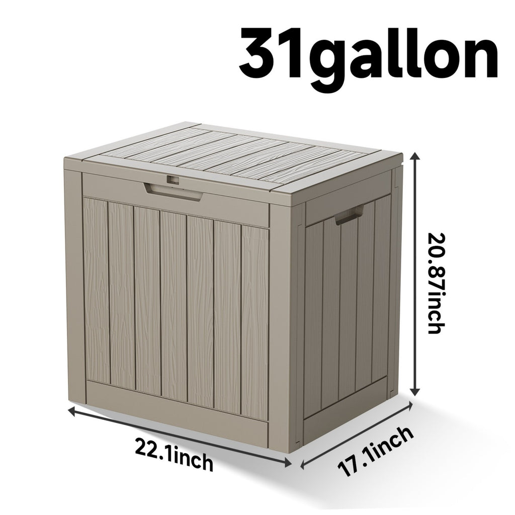 Water Resistant Resin Lockable Deck Box