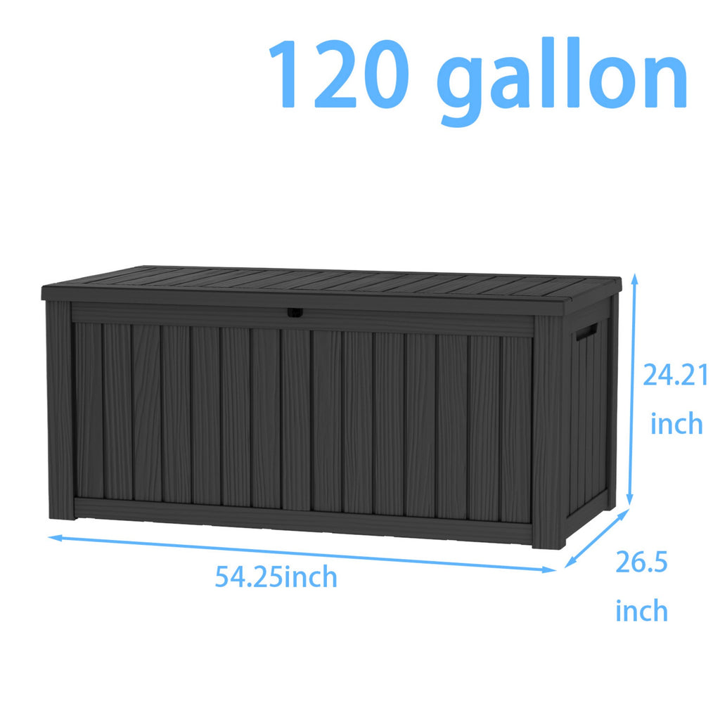 Water Resistant Resin Lockable Deck Box