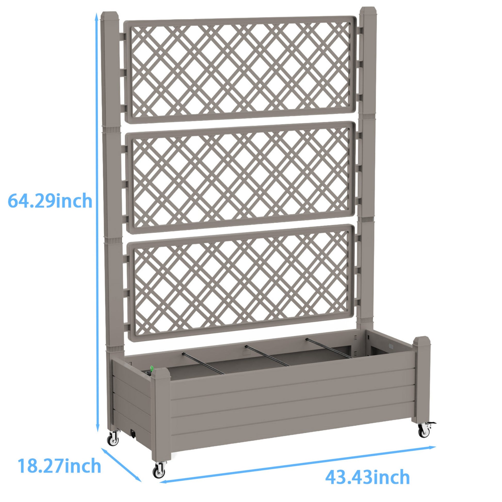 Garden Bed, Outdoor Planter Box for Vegetables, Flowers & Herbs, Raised Planter Multiple Sizes