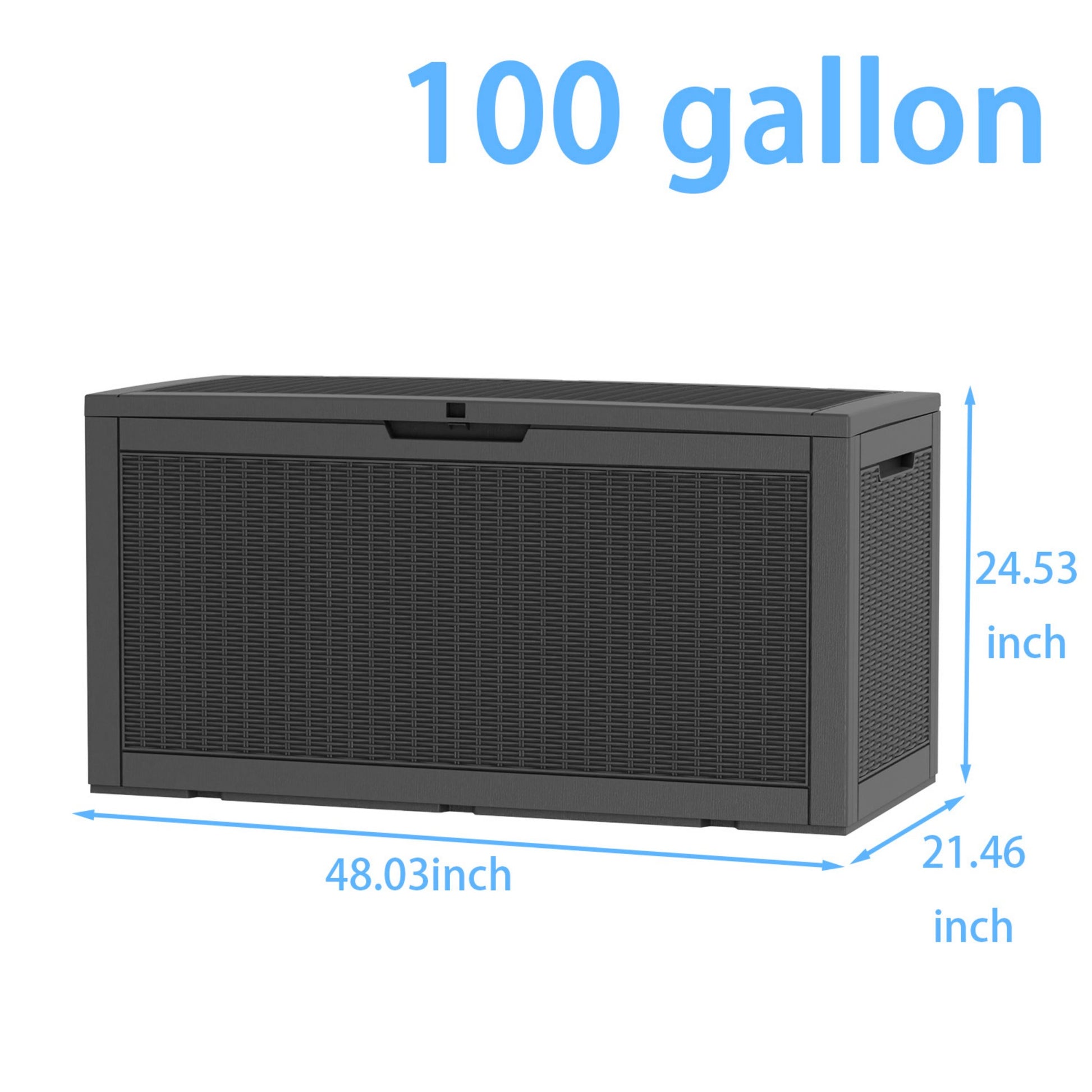 Water Resistant Resin Lockable Deck Box