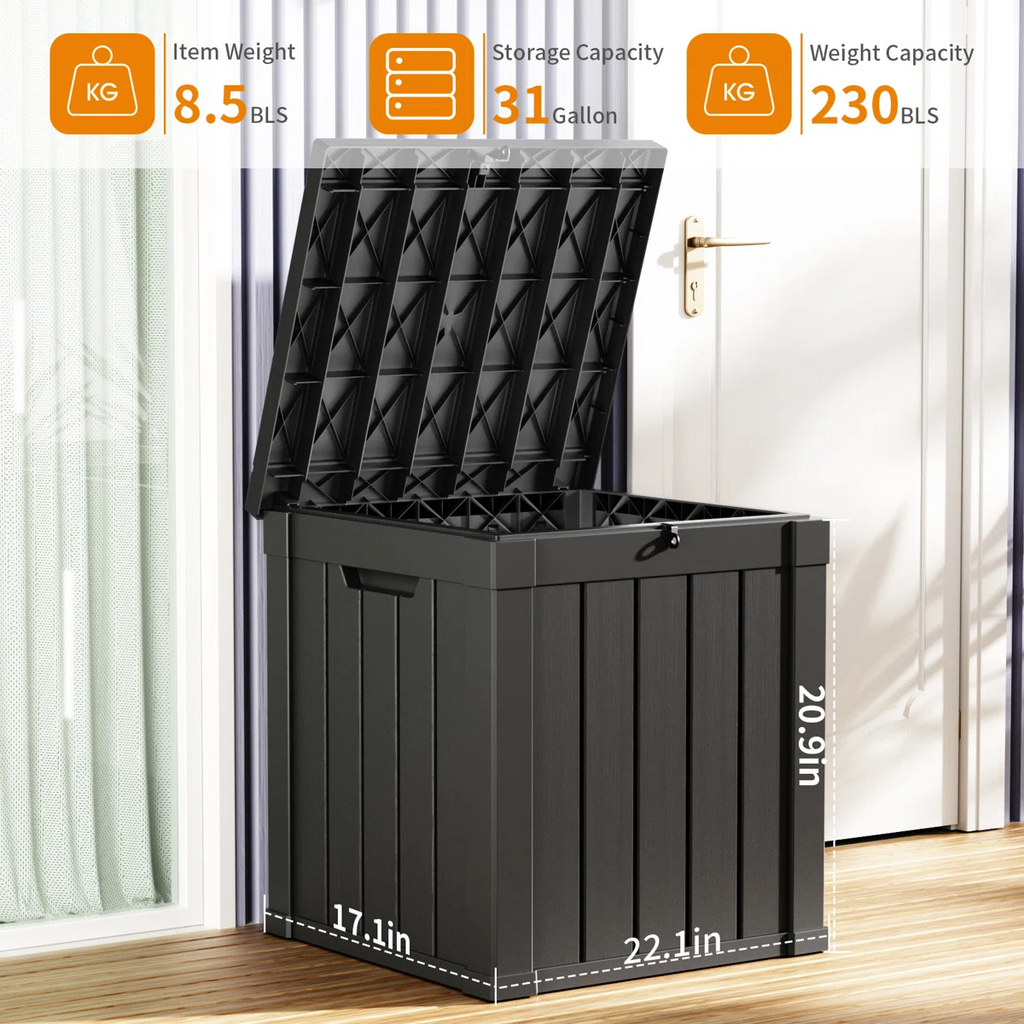 Chic Crate-50 Gallon Plastic Deck Box