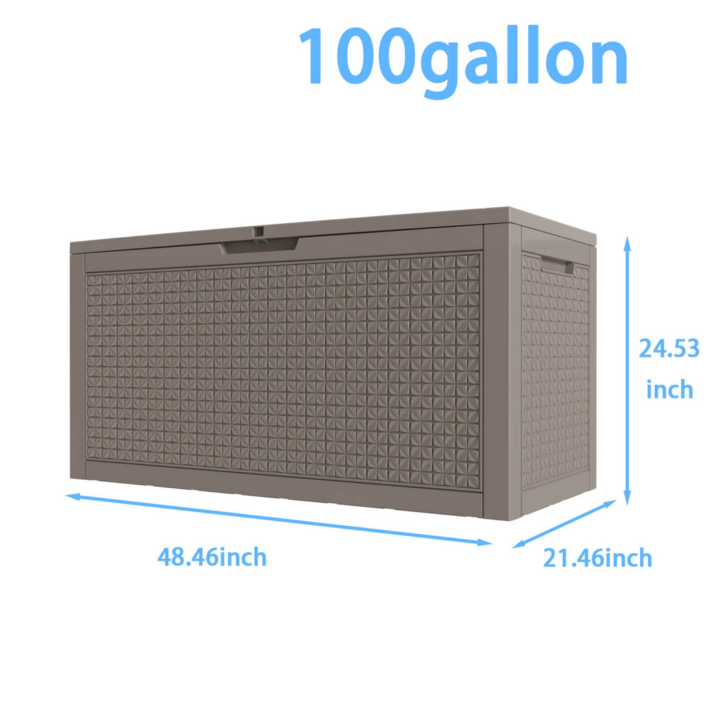 Water Resistant Resin Lockable Deck Box