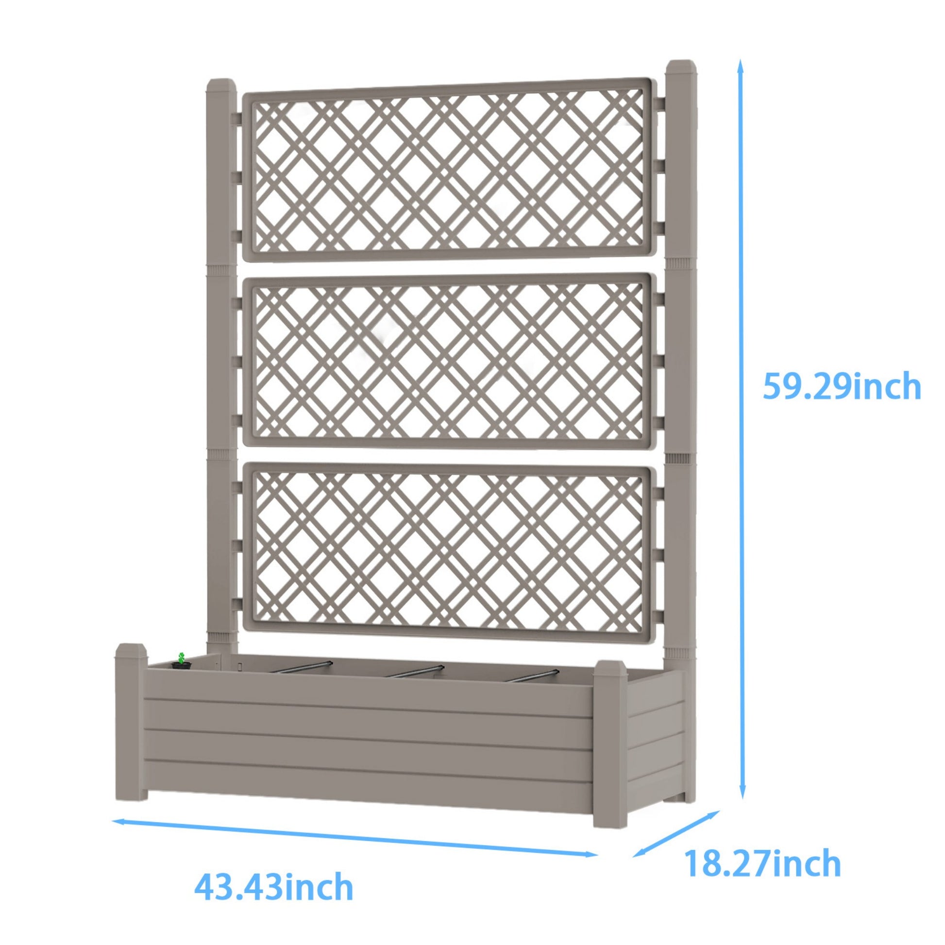 Garden Bed, Outdoor Planter Box for Vegetables, Flowers & Herbs, Raised Planter Multiple Sizes