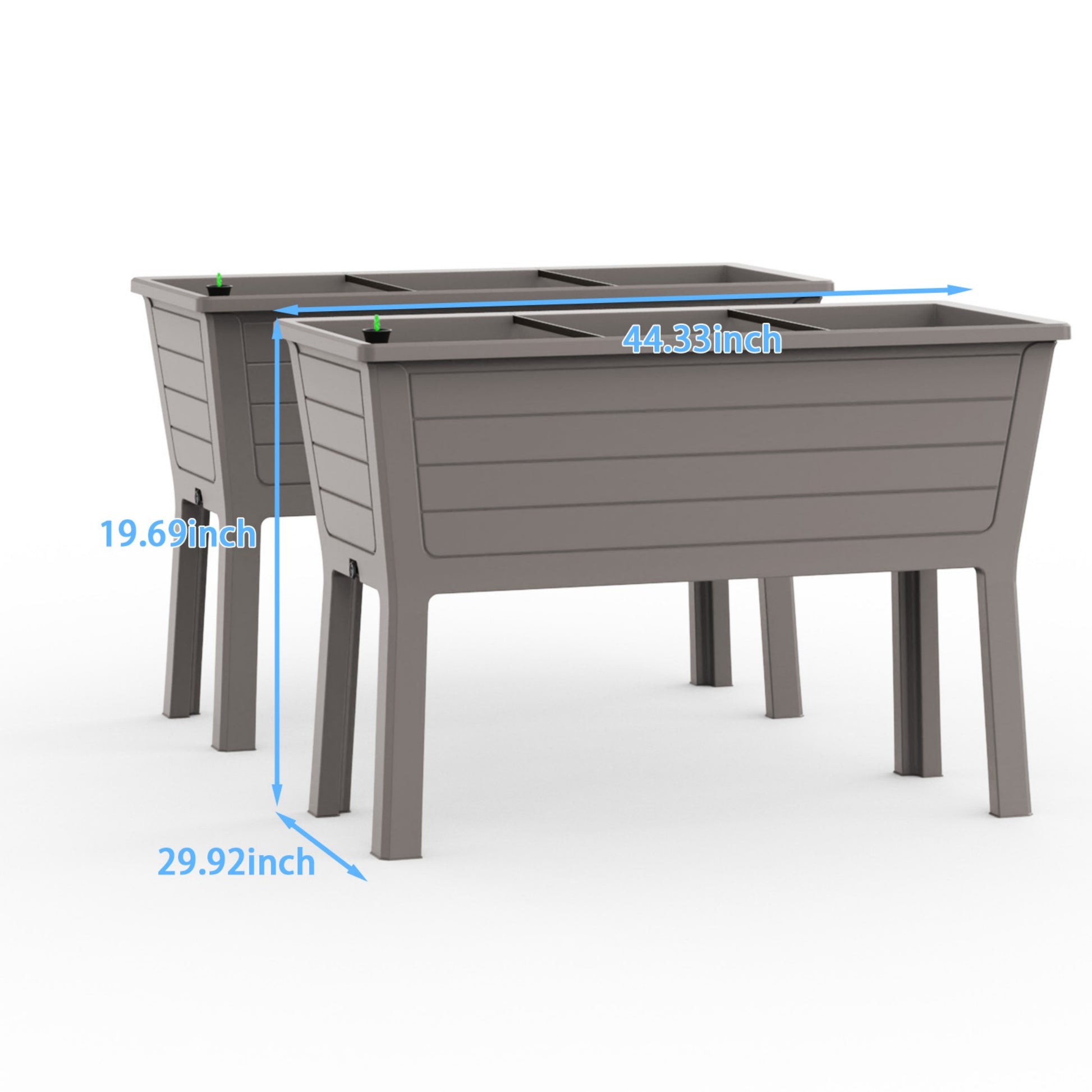 Garden Bed, Outdoor Planter Box for Vegetables, Flowers & Herbs, Raised Planter Multiple Sizes