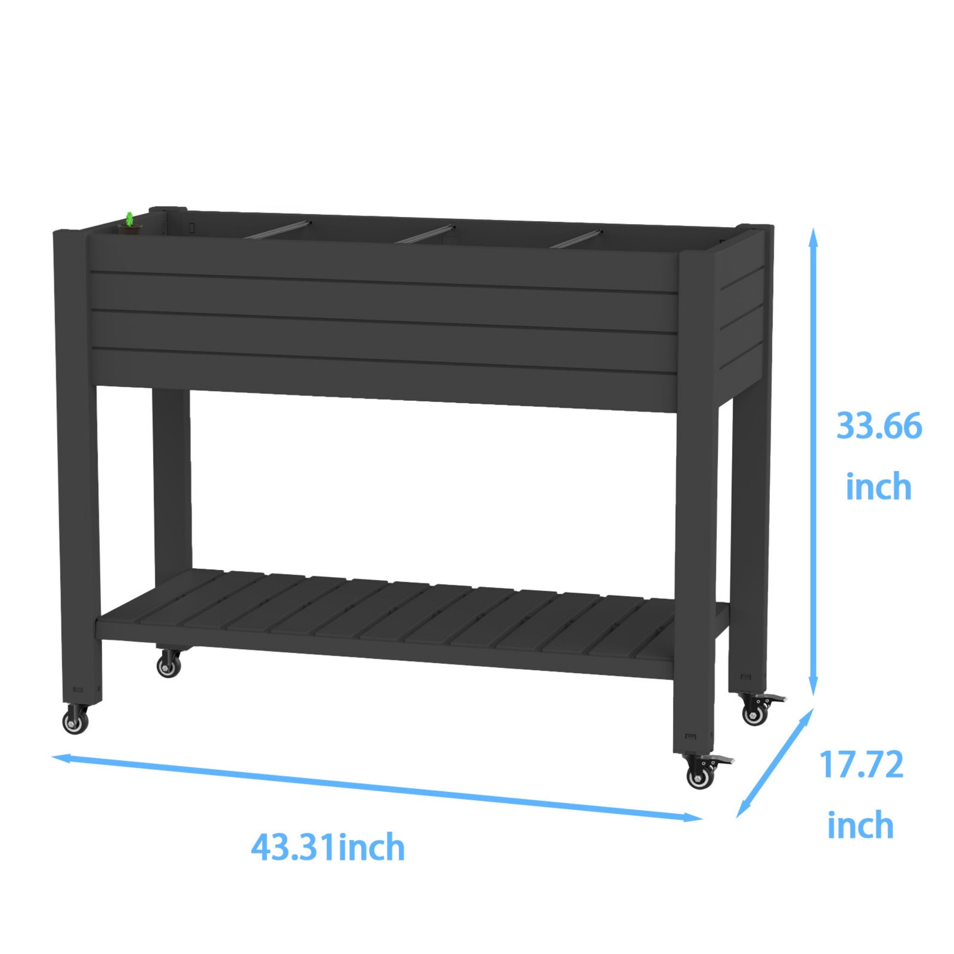 Garden Bed, Outdoor Planter Box for Vegetables, Flowers & Herbs, Raised Planter Multiple Sizes