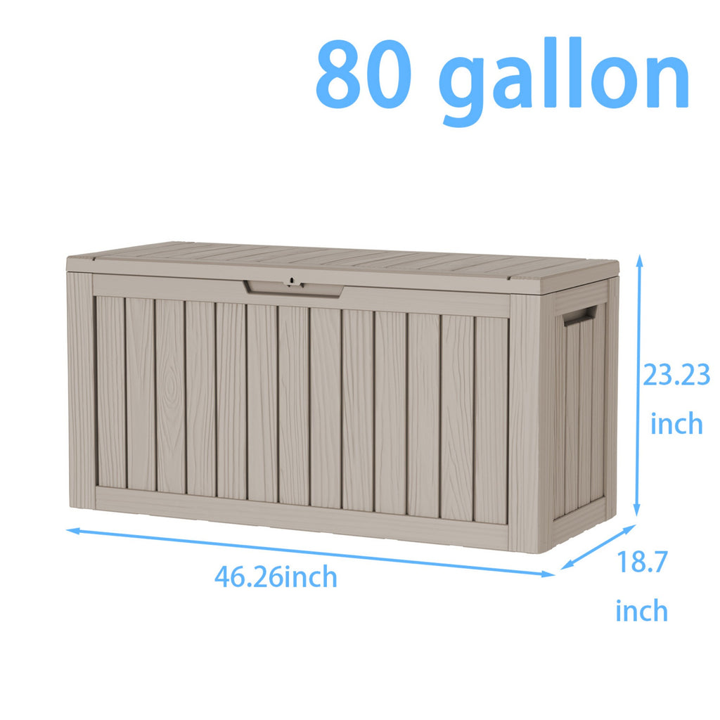Water Resistant Resin Lockable Deck Box