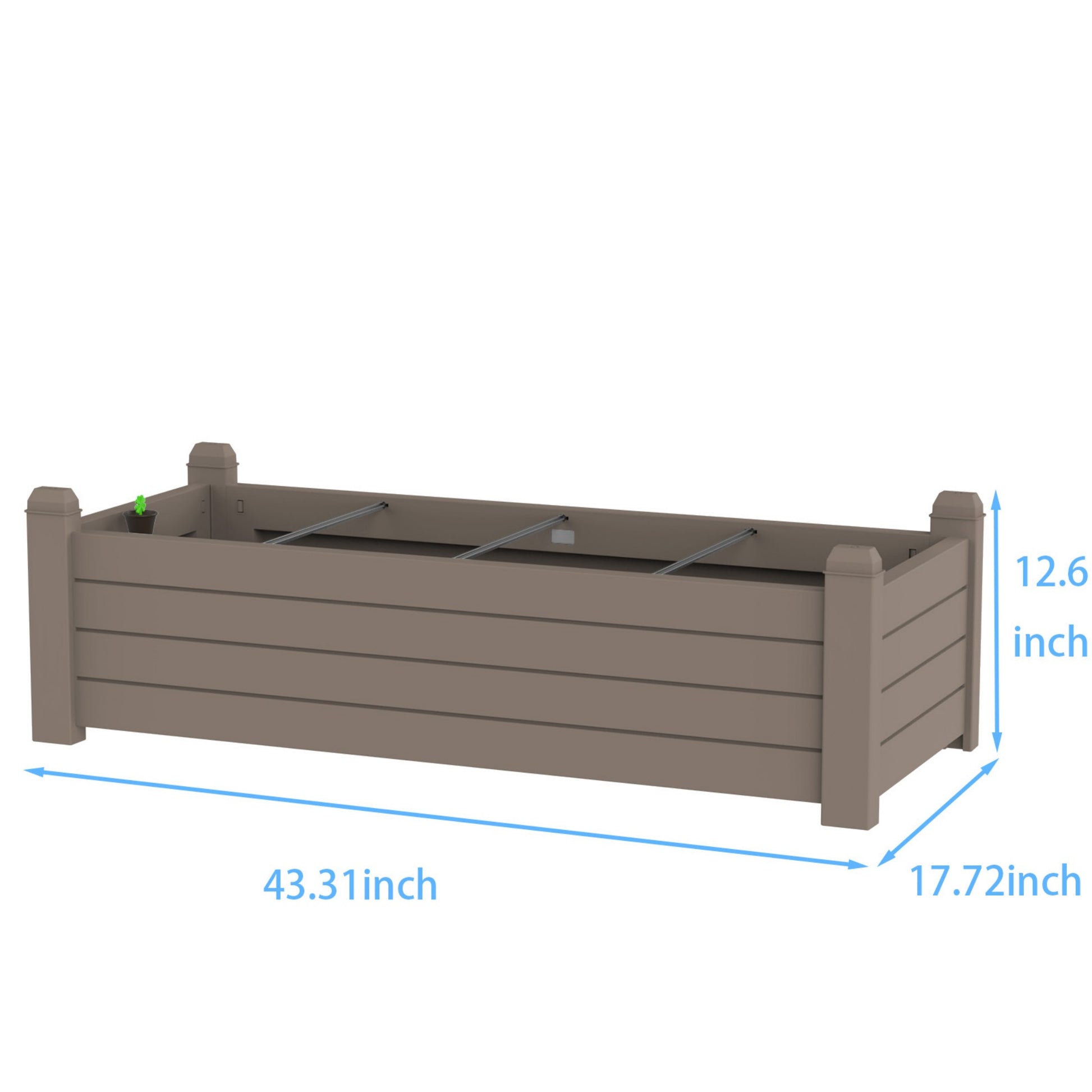 Garden Bed, Outdoor Planter Box for Vegetables, Flowers & Herbs, Raised Planter Multiple Sizes