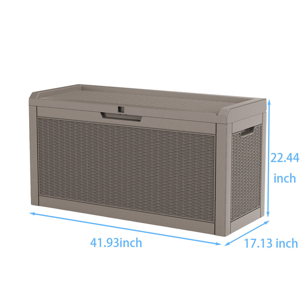 Water Resistant Resin Lockable Deck Box