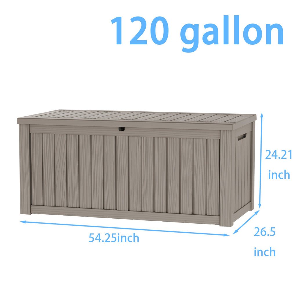 Water Resistant Resin Lockable Deck Box