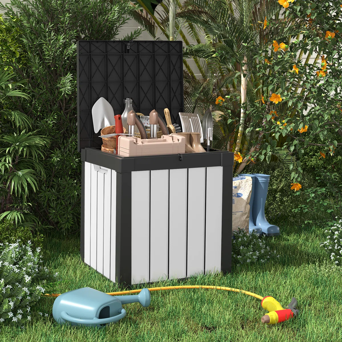 Chic Crate-50 Gallon Plastic Deck Box